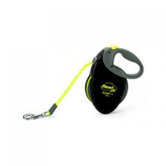 Flexi Giant Neon Tape Grey / Black8m