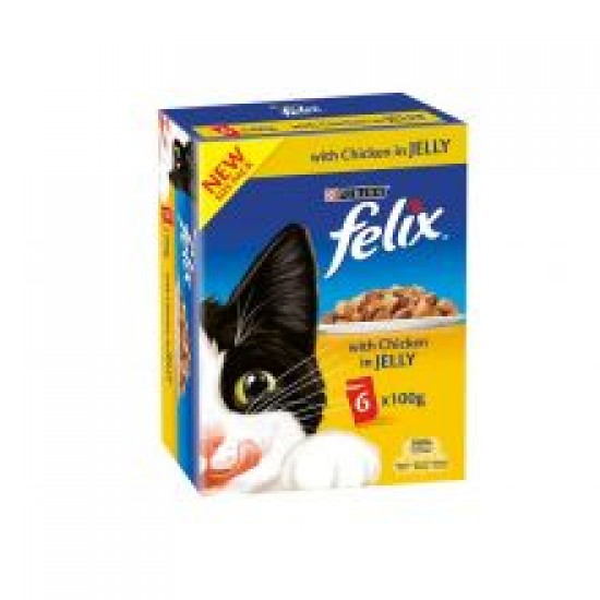 Felix Mono Chicken Chunks In Jelly 6pk