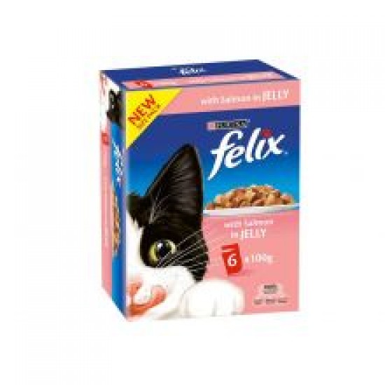 Felix Mono Salmon Chunks In Jelly 6pk