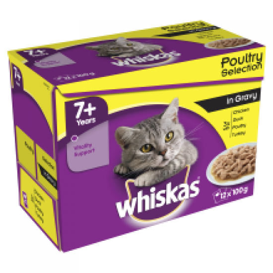 Whiskas Pouch 7+ Gravy 12 Pack