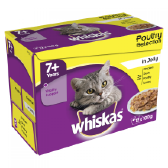 Whiskas Pouch 7+ Jelly 12 Pack