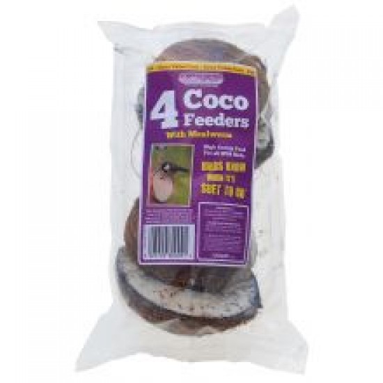 Suet To Go Mealworm Half Coco Quad Pack