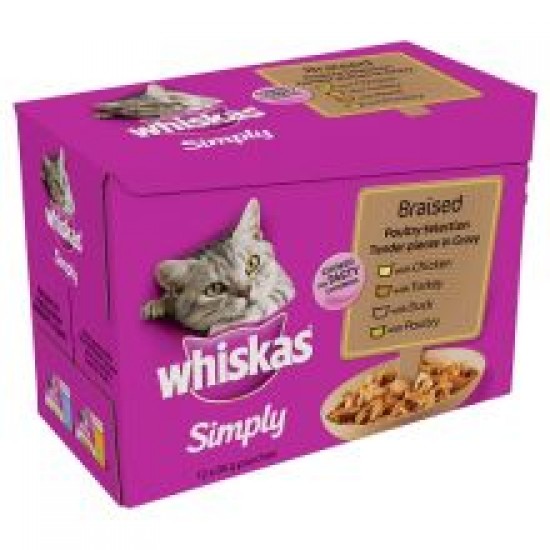 Whiskas Simply Poultry 12 Pack