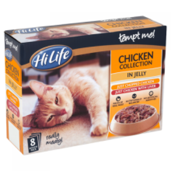 HiLife Tempt Me! - Adult - Chicken Collection in Jelly 8x85g Multipack