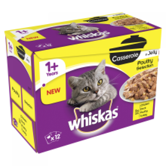 Whiskas Casserole 1+ Poultry 12 Pack