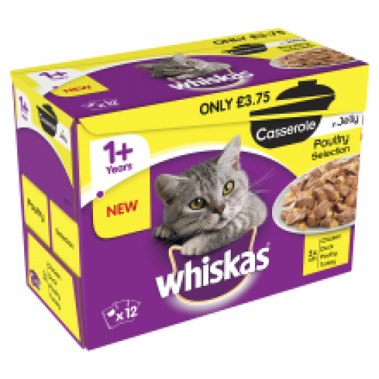 Whiskas Casserole Poultry pm£3.75 12 Pack