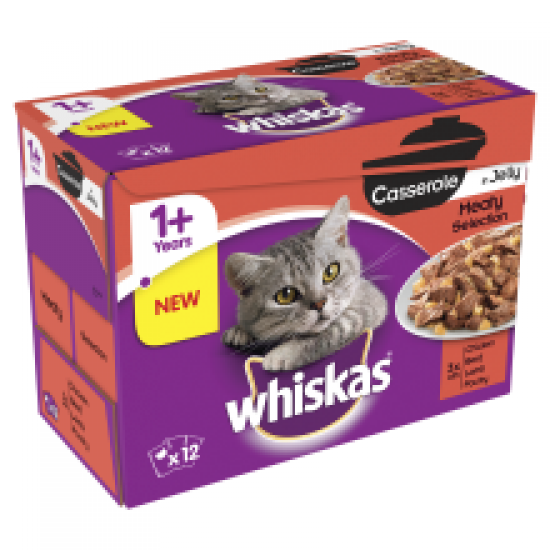 Whiskas Casserole 1+ Meaty 12 Pack