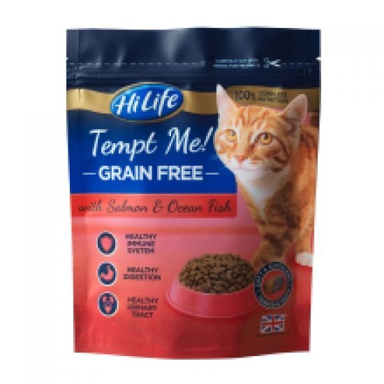 HiLife Tempt Me! GRAIN FREE with Salmon & Ocean Fish 300g