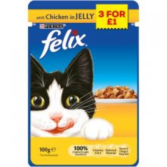 Felix Pouch Chicken 3/£1