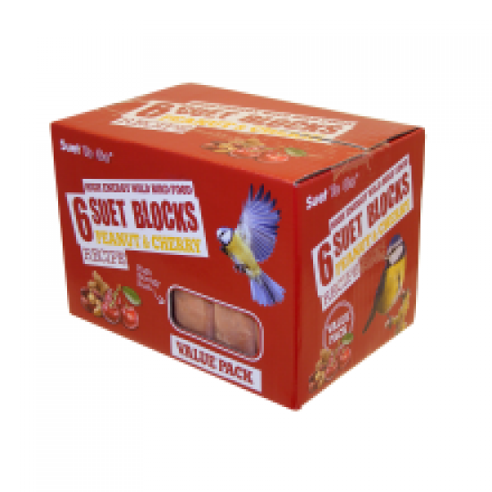 Suet To Go Peanut & Cherry Block Value 6 Pack