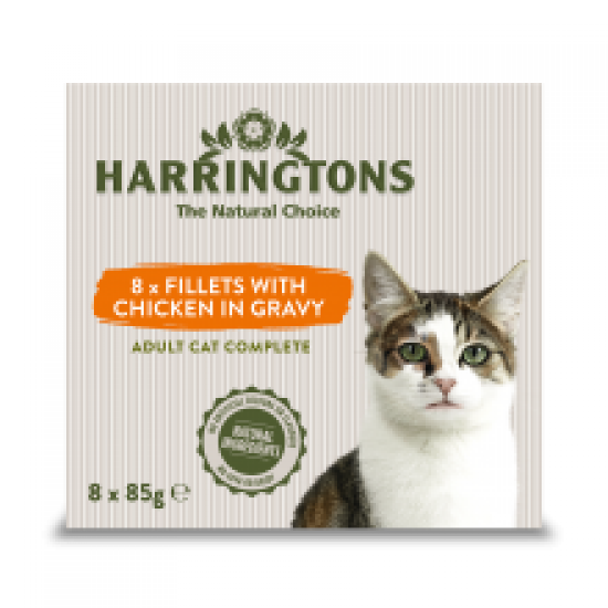 Harringtons Cat Chicken M/pack 8pk