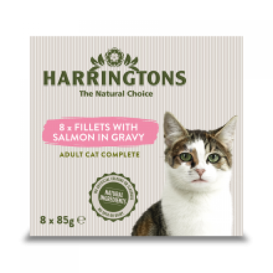 Harringtons Cat Salmon in Gravy M/pack 8pk