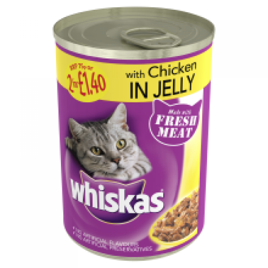 Whiskas Can in Jelly with Chicken