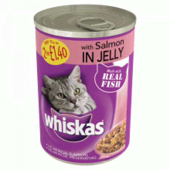 Whiskas Can in Jelly with Salmon