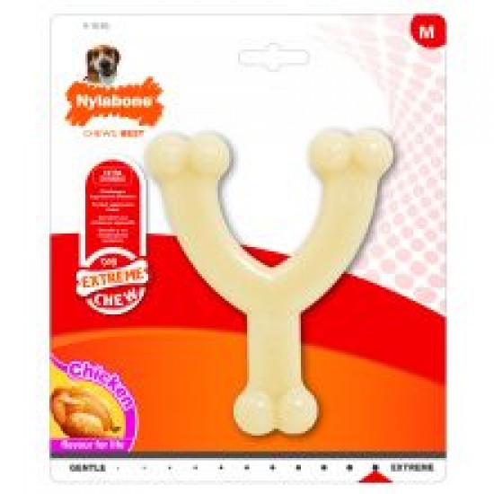 Nylabone Extreme Chew Wishbone Chicken - M