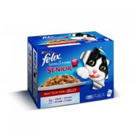 Felix As Good As It Looks Senior Meat 12 Pack