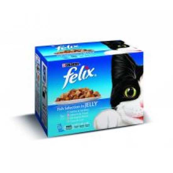 Felix Fish Selection Chunks in Jelly 12 Pack