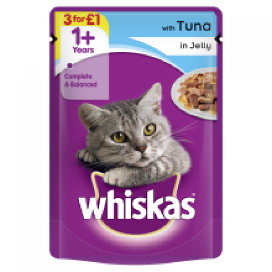 Whiskas 1+ Cat Pouch with Tuna in Jelly 100g