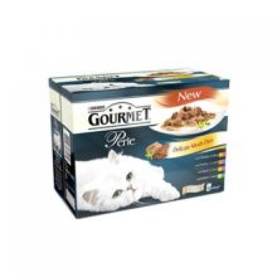 Gourmet Perle Delicate Meat Duo (Chicken&Beef, Turkey&Lamb, Rabbit&Game, Duck&L